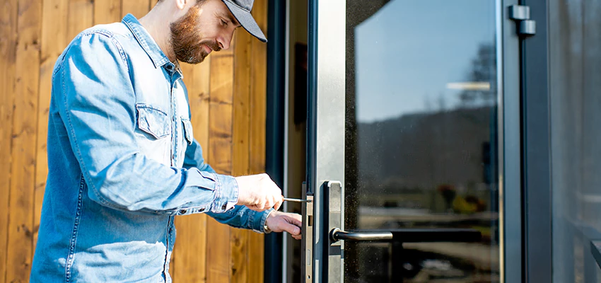 Frameless Glass Storefront Door Locks Replacement in Saratoga, CA